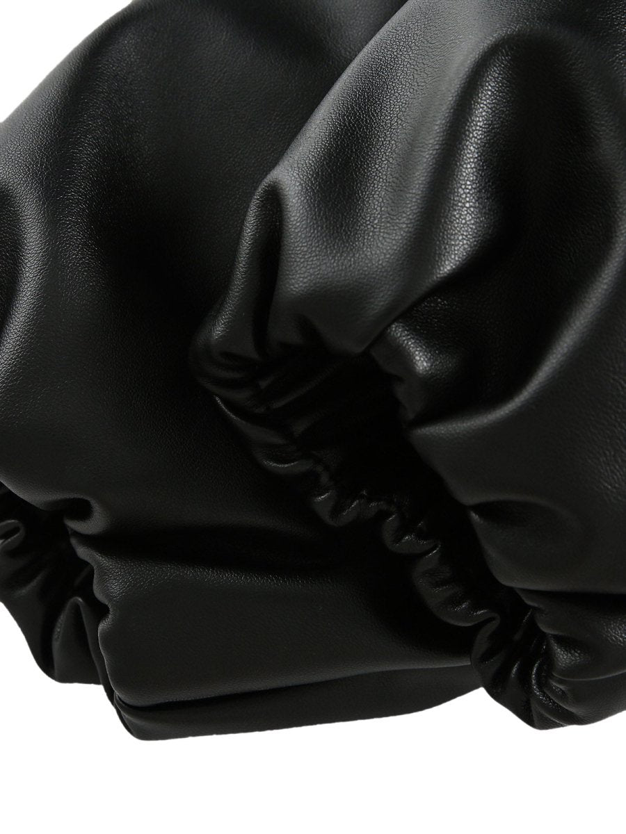 Leather Pink Fur Hooded Quilted Jacket - Dekayed