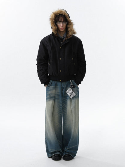 Leopard Fur Hooded Jacket - Dekayed