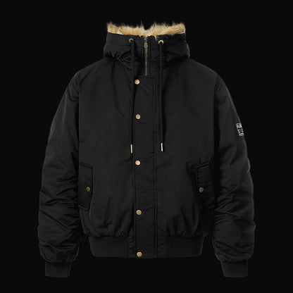 Leopard Fur Hooded Jacket - Dekayed