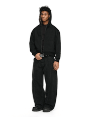 Leopard Lined Zipper Jacket - Dekayed