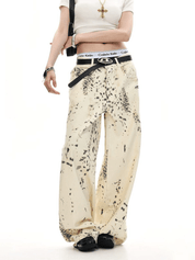 Leopard Print Denim Jeans - Dekayed