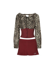 Leopard Print Jacket and Skirt - Dekayed