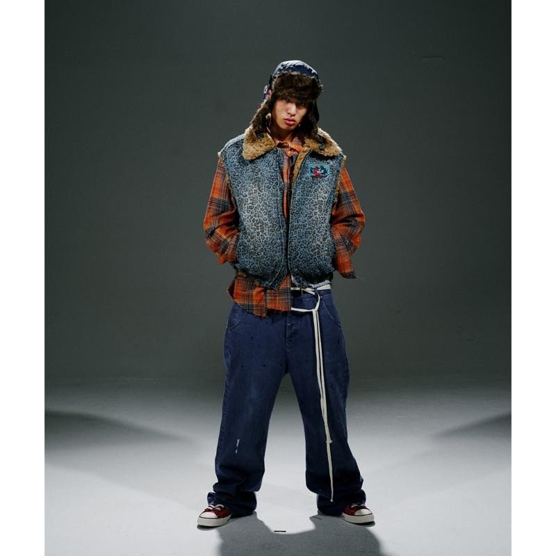 Leopard Print Plush Cotton Vest - Dekayed