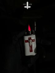 Limited Edition Red Crossed Angel Lighters - Dekayed