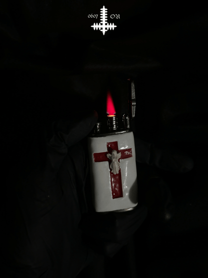 Limited Edition Red Crossed Angel Lighters - Dekayed