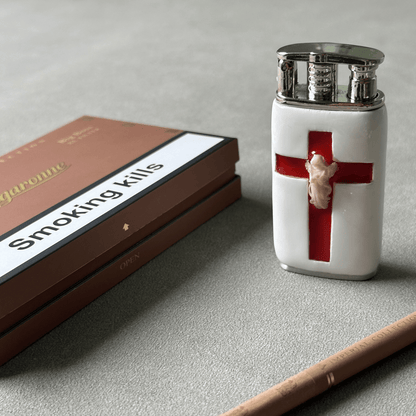 Limited Edition Red Crossed Angel Lighters - Dekayed
