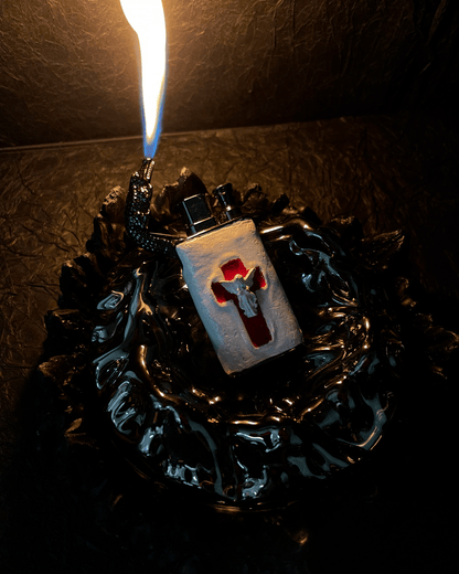 Limited Edition Red Crossed Angel Lighters - Dekayed