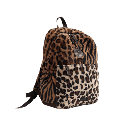 Limited Multi Leopard Print Plush Bag - Dekayed
