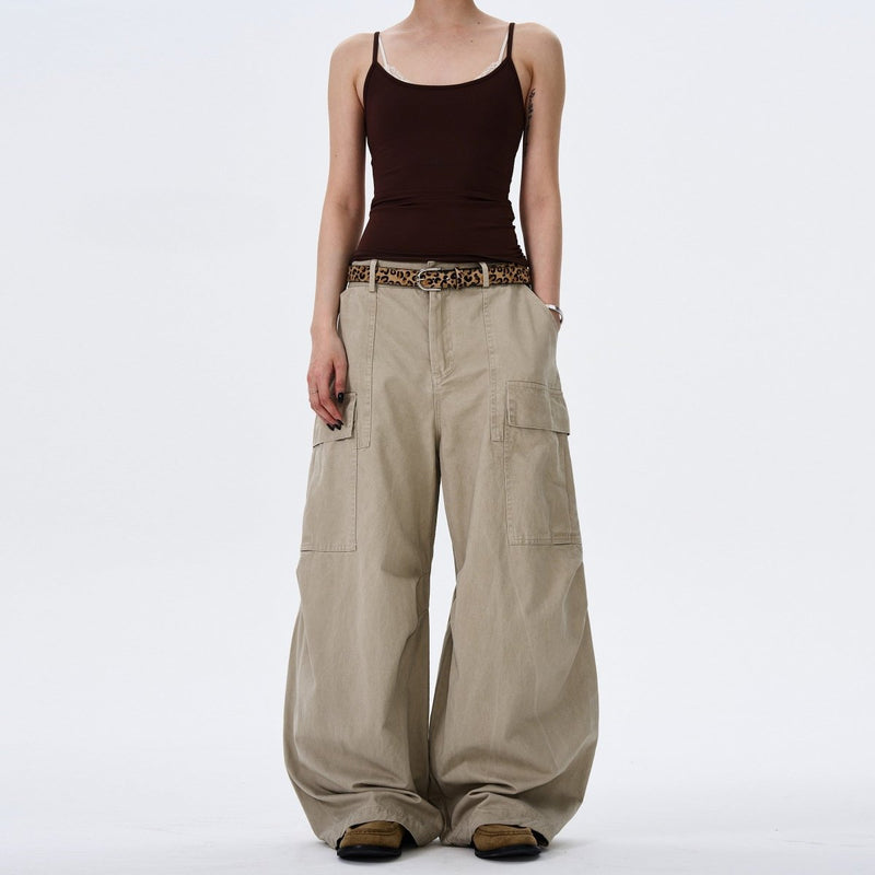 Loose Deconstructed Design Work Baggy Pants - Dekayed