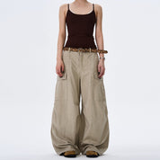 Loose Deconstructed Design Work Baggy Pants - Dekayed