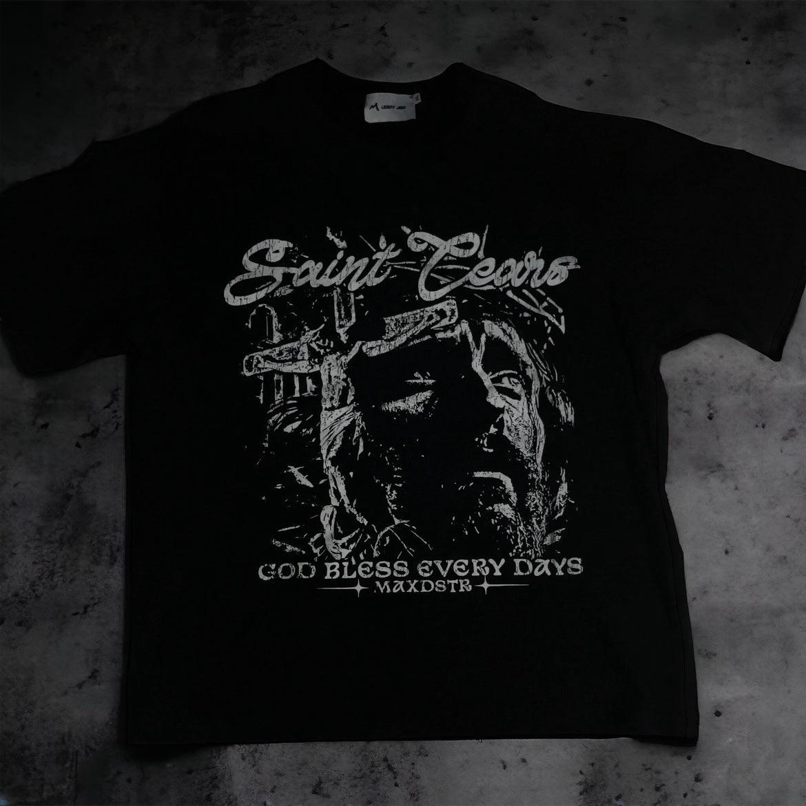 MaxDstr distressed heavyweight saint tears - Dekayed