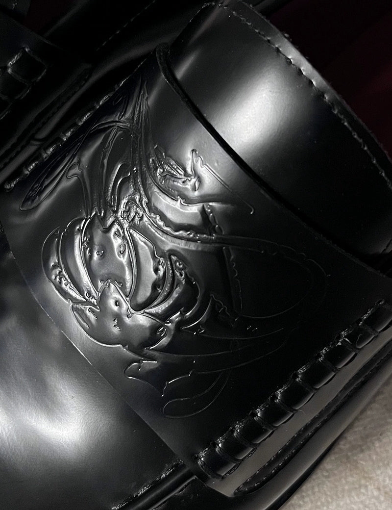 Midnight Leather Loafers - Dekayed