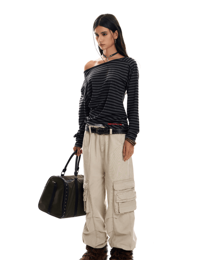 Midnight Stripes Graphic Tee - Dekayed