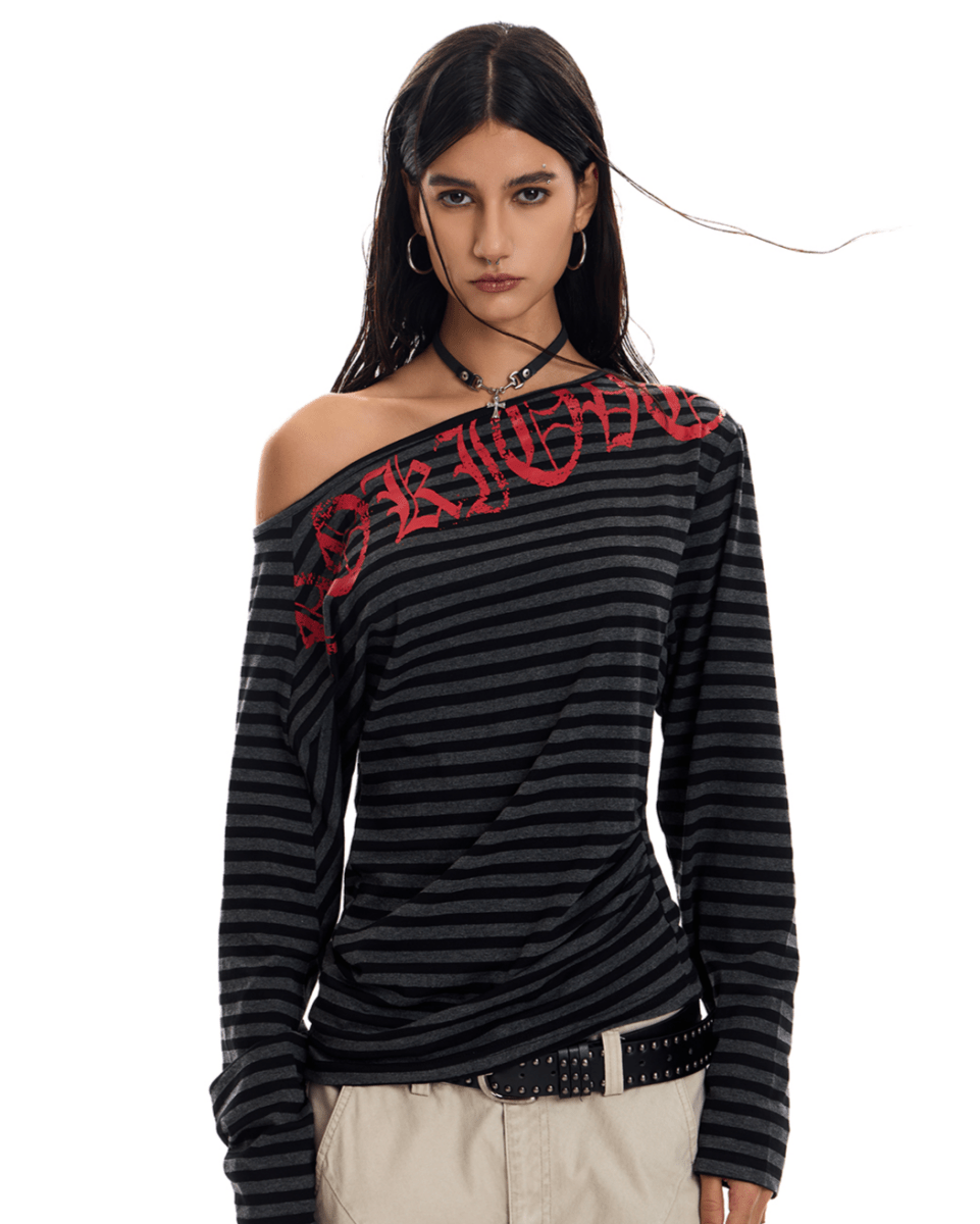 Midnight Stripes Graphic Tee - Dekayed