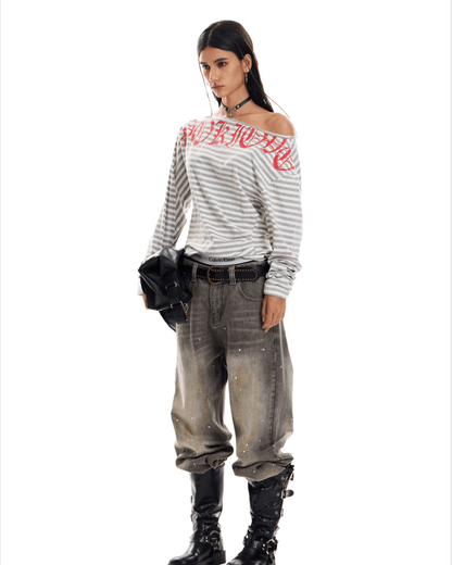 Midnight Stripes Graphic Tee - Dekayed