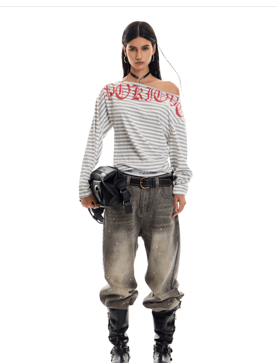 Midnight Stripes Graphic Tee - Dekayed