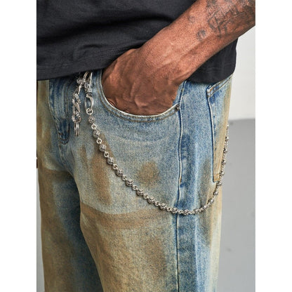 Mud Dye Ripped Baggy Jeans - Dekayed