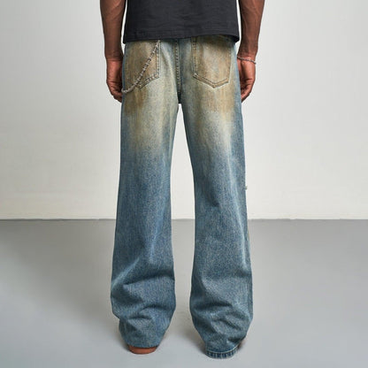 Mud Dye Ripped Baggy Jeans - Dekayed
