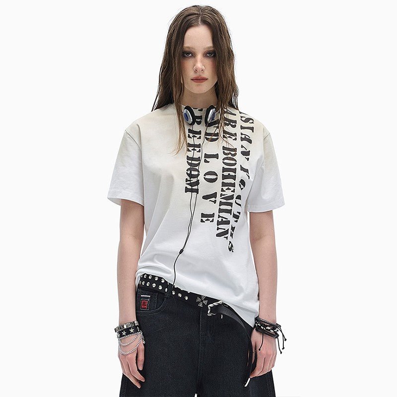 Mud Dye Slogan Shirt - Dekayed