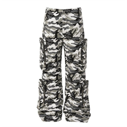 Multi Pocket Camouflage Pants - Dekayed