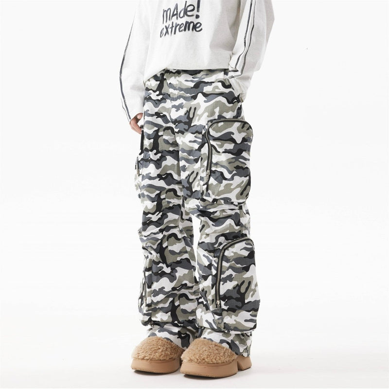 Multi Pocket Camouflage Pants - Dekayed