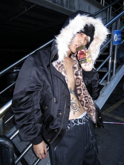 Neo Star Leopard Fur Jacket - Dekayed