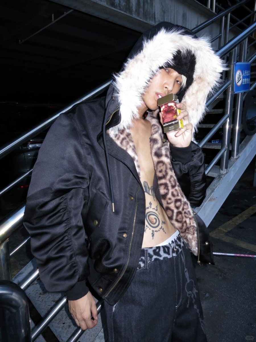 Neo Star Leopard Fur Jacket - Dekayed