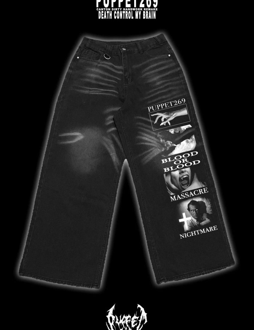 Nightmare Vision Wide - Leg Jeans - Dekayed