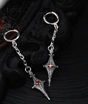 NightMelody Crimson Dagger Earrings - Dekayed