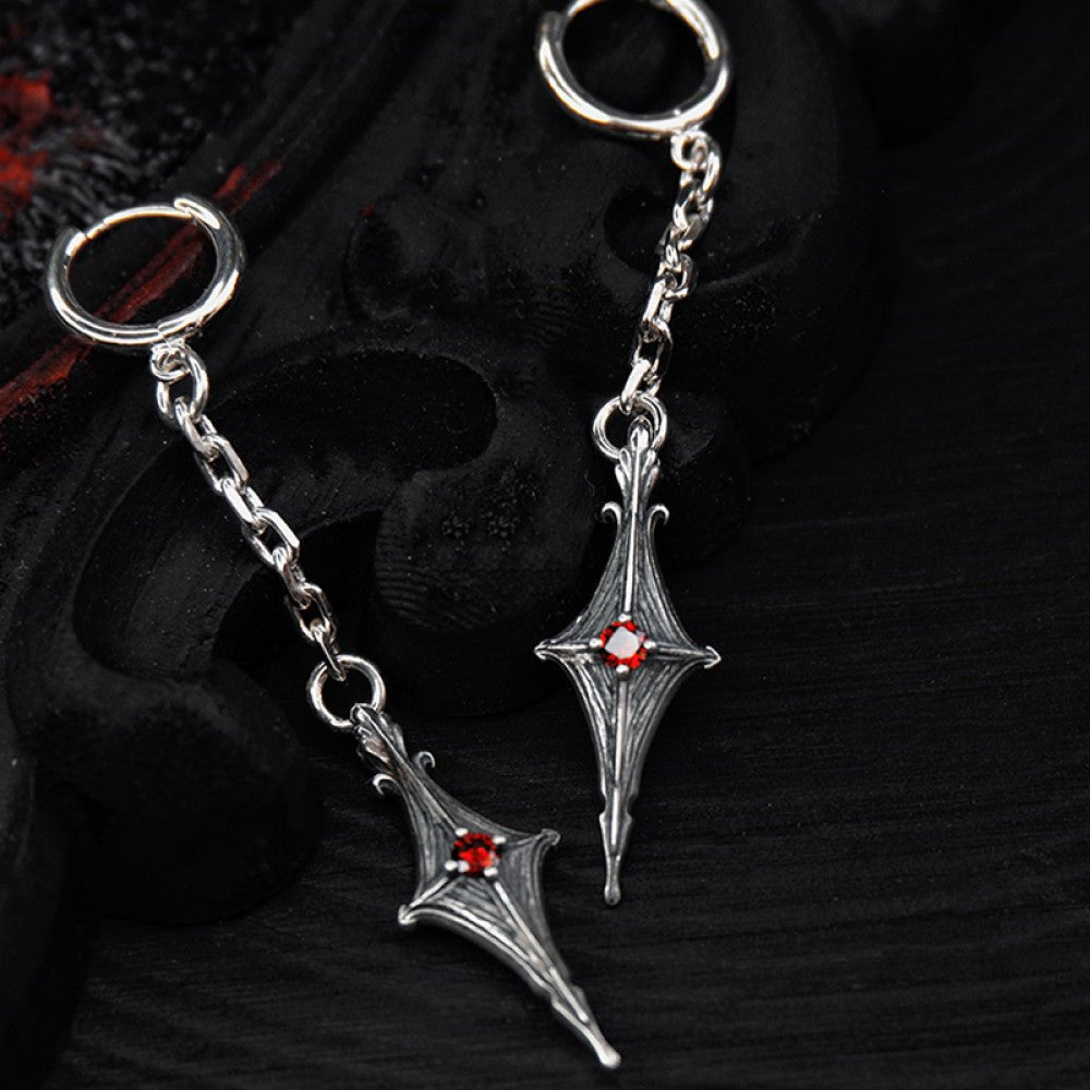 NightMelody Crimson Dagger Earrings - Dekayed