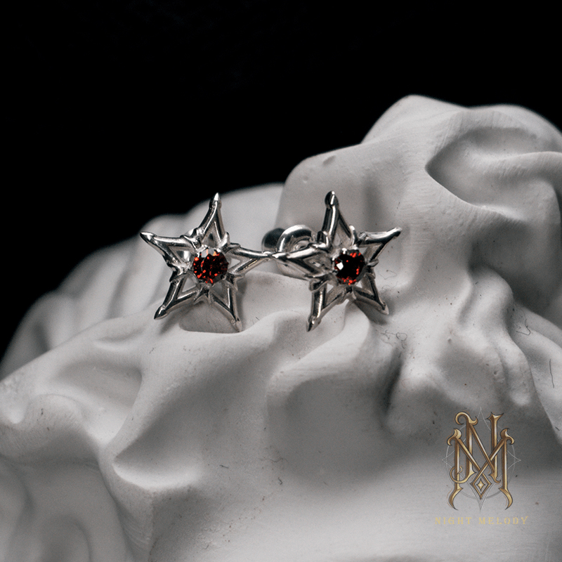 NightMelody Crimson Nova Studs - Dekayed