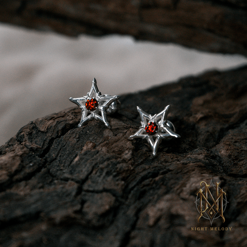 NightMelody Crimson Nova Studs - Dekayed