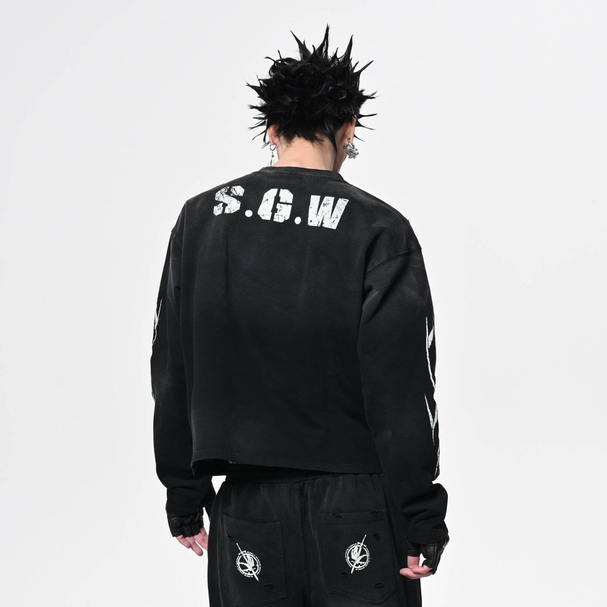 No.5 Distressed Long - Sleeve Shirt - Dekayed