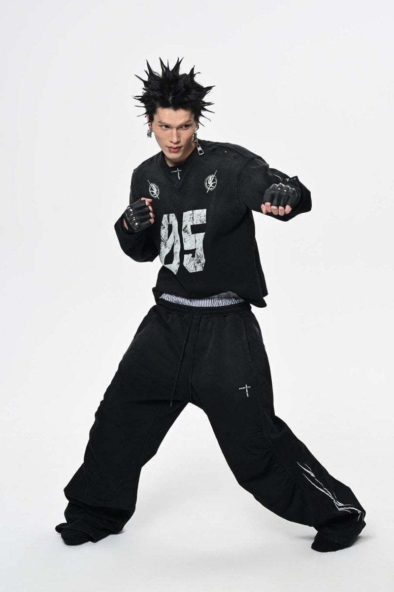 No.5 Distressed Long - Sleeve Shirt - Dekayed