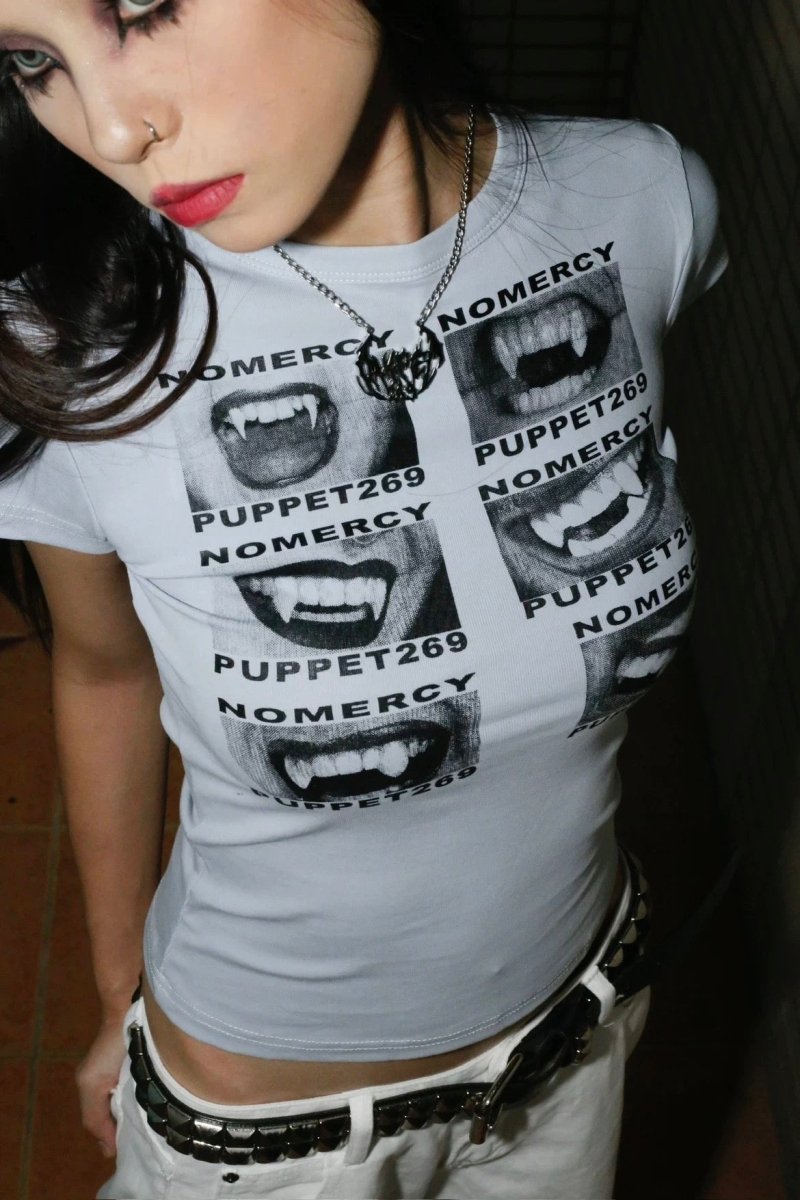 NoMercy Vampire Grin Graphic Tee - Dekayed