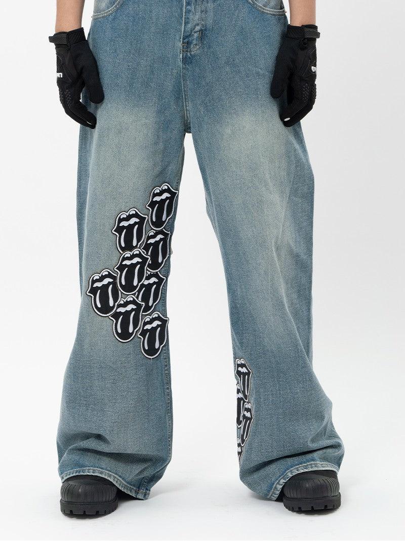 NOTHINGNESSWORLD "Dream" Tongue Jeans - Dekayed