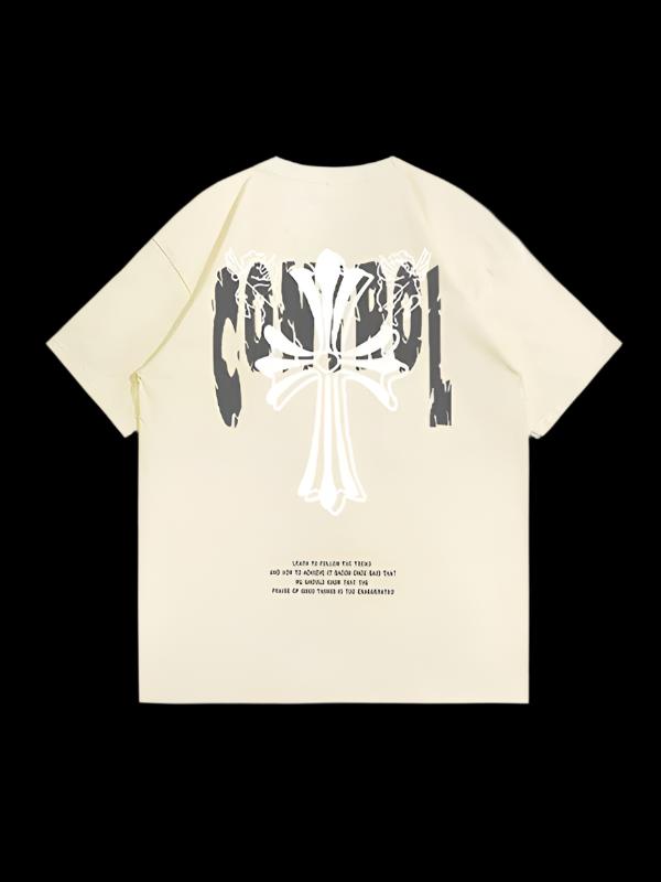 Oversized Arch Angel Control Round Neck Tee - Dekayed