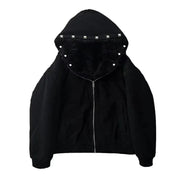 PAIIKI "Cyrus Empire" seal cross anti - mink furJacket - Dekayed