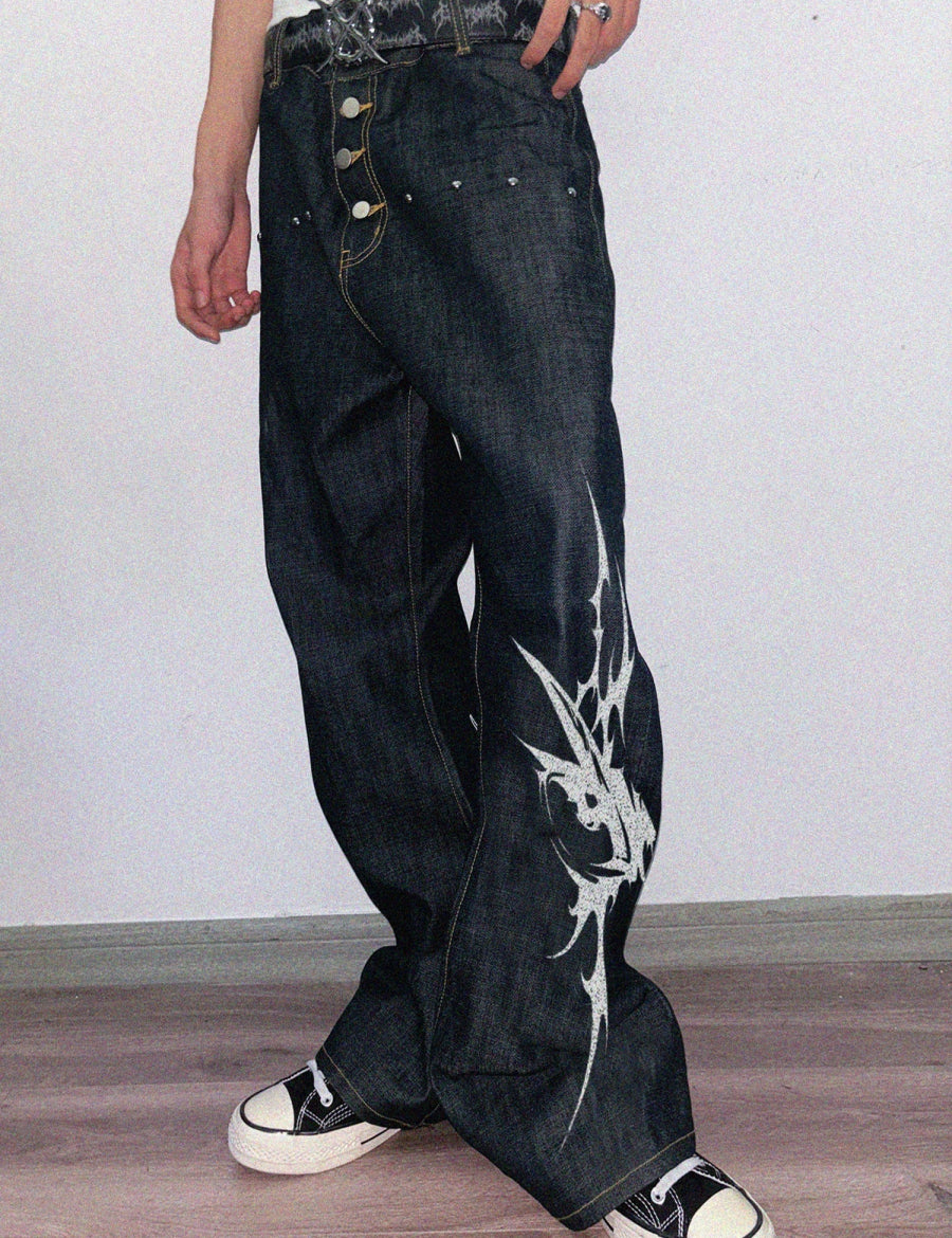 PAIKI "Goddess of Victory Horn" Denim - Dekayed