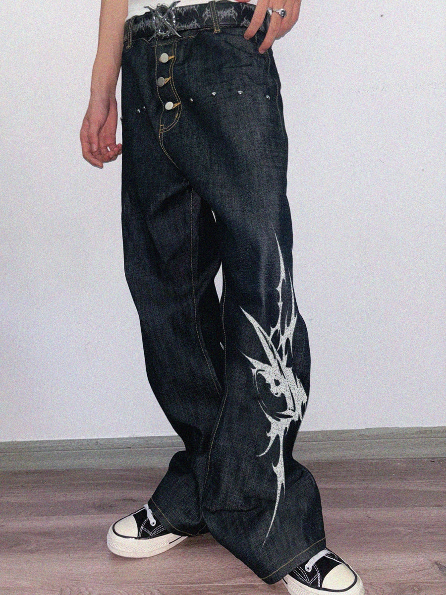 PAIKI "Goddess of Victory Horn" Denim - Dekayed