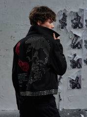 PAIKI "Skull News Armor" Woolen Jacket - Dekayed