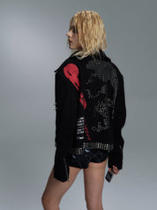PAIKI "Skull News Armor" Woolen Jacket - Dekayed