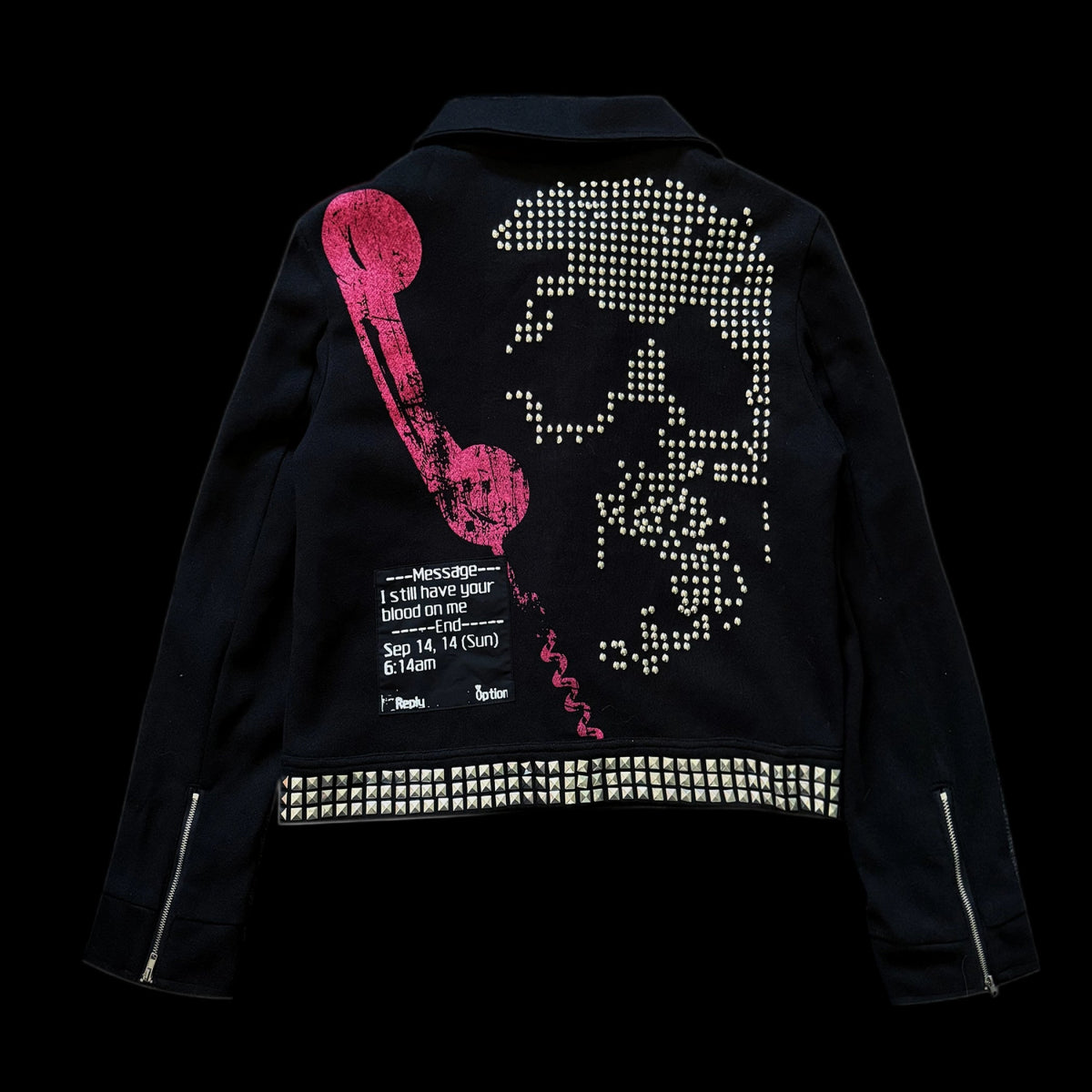 PAIKI "Skull News Armor" Woolen Jacket - Dekayed