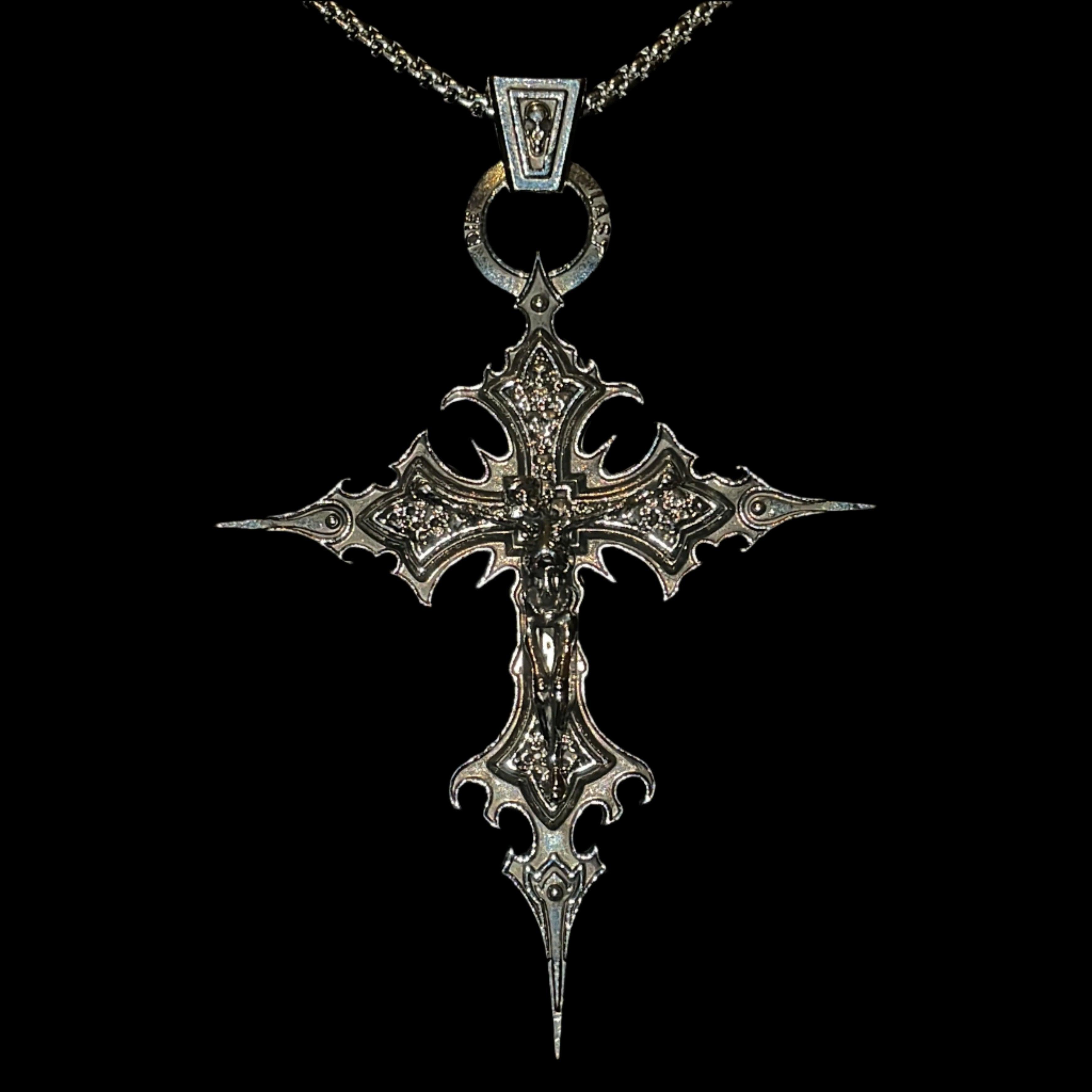 "Skeleton Cross Necklace"