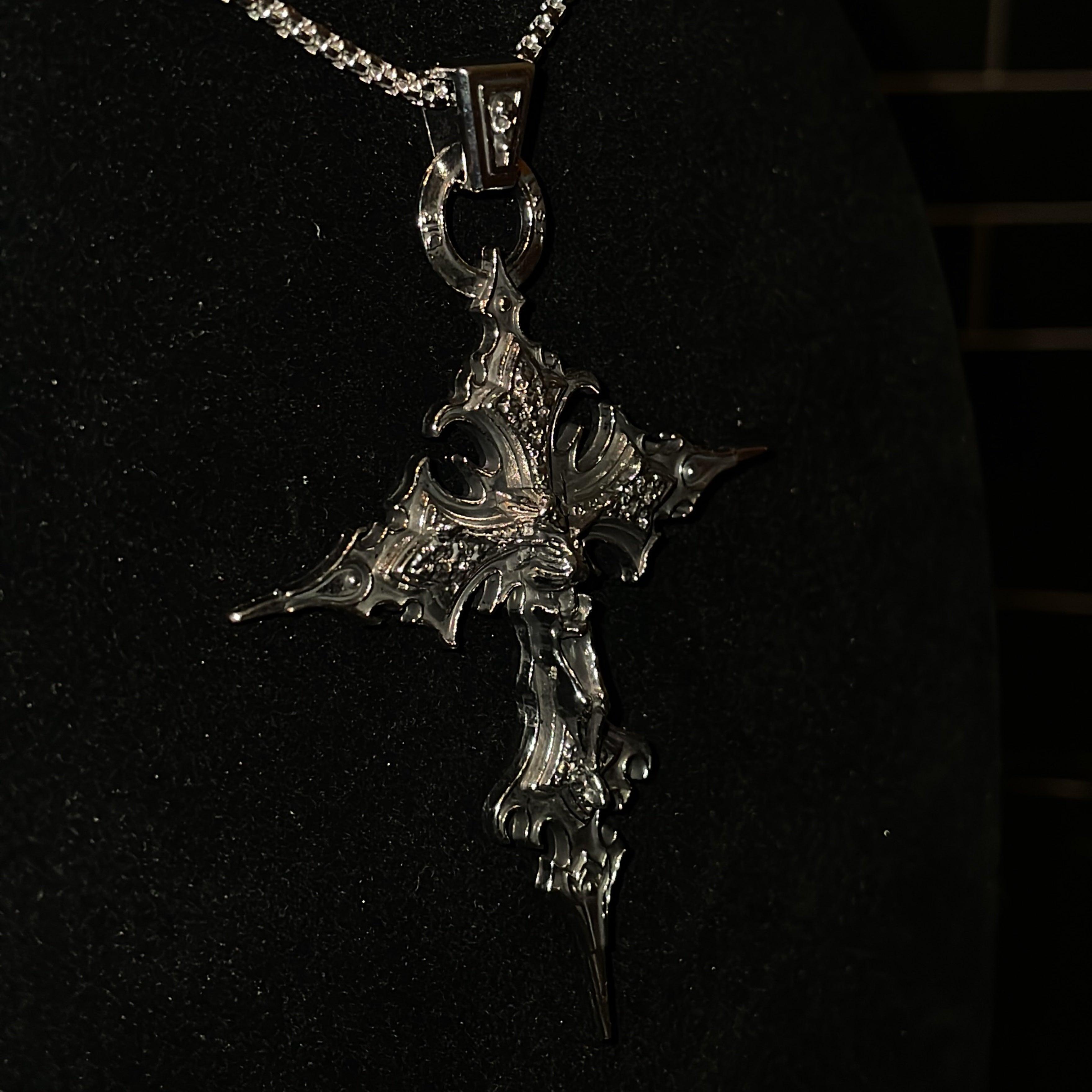 "Skeleton Cross Necklace"