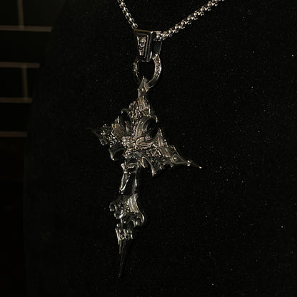 "Skeleton Cross Necklace"