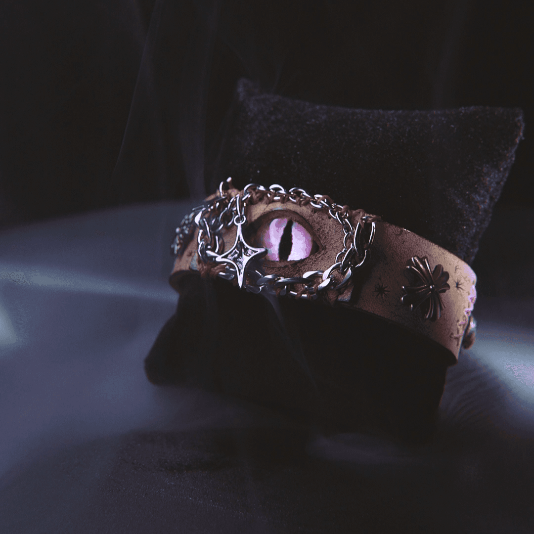 Pink Chrome Dragon Eye Bracelet - Dekayed