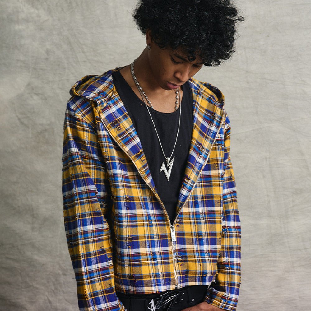 PlaidRebel Hoodie - Dekayed