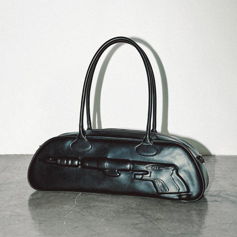 Plaque Leather G*n Bag - Dekayed