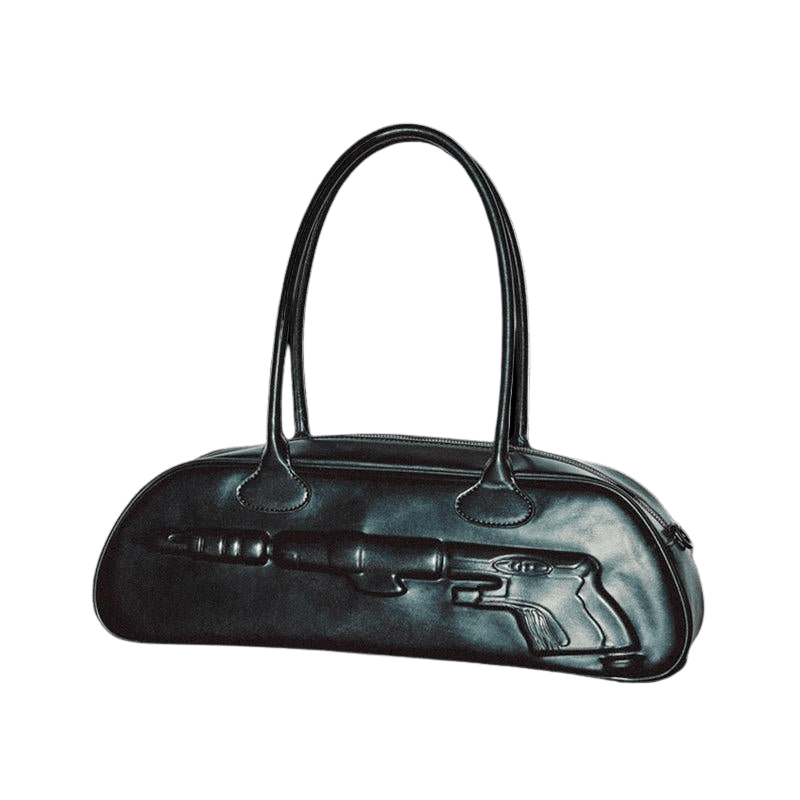 Plaque Leather G*n Bag - Dekayed